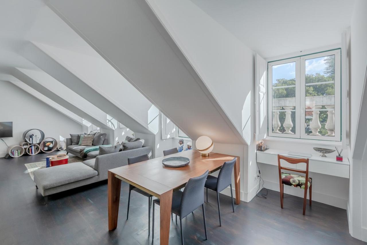 Ferienwohnung Principe Real Charming Garden View Flat At The Heart Of Lissabon Exterior foto